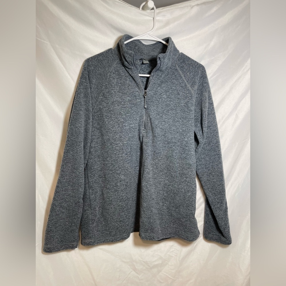 Eddie Bauer Women's Gray Zip-Up Sweater